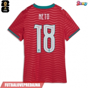 Lacne Ženy Futbalové dres Portugalsko Pedro Neto #18 MS 2026 Krátky Rukáv - Domáci